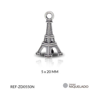 Dije zamak torre Eiffel 20mm x 12unds