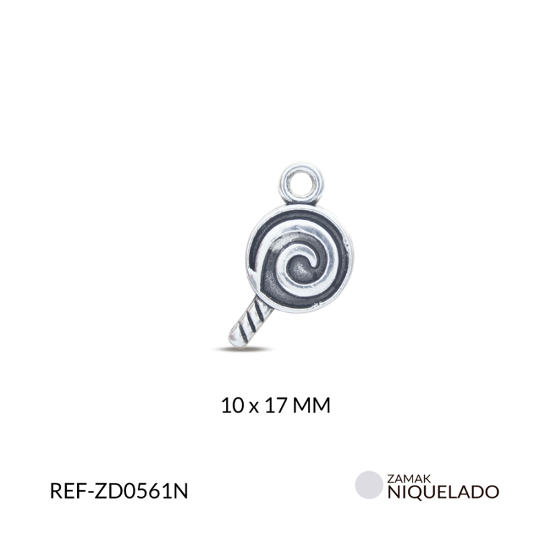 DIJE ZAMAK PALETA 10X17 MM / Paquete X 12 und / Ref-ZD0561N