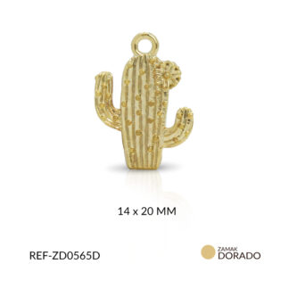 Dije zamak cactus-flor 14x20mm x und
