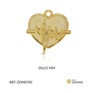 Dije zamak corazon cardio 20x21mm x und