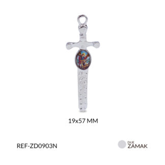 Dije zamak espada san miguel arcángel 19x57mm x und