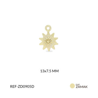 Dije zamak Sol 13x7.5mm x 2 und
