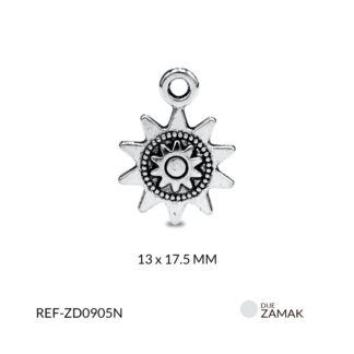 Dije Zamak sol 13x17.5mm x 12unds