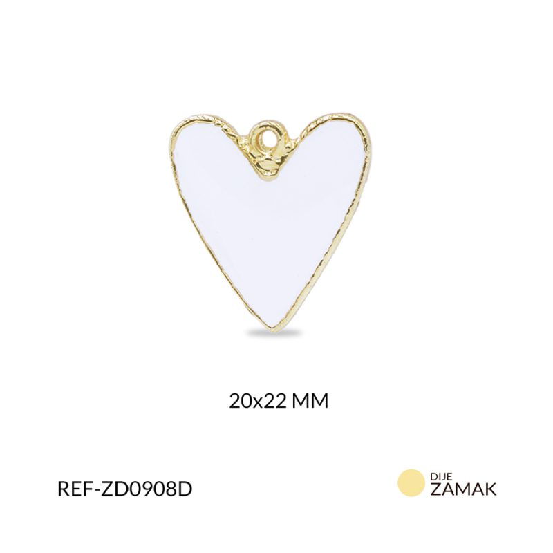 Dije zamak corazón 20x22mm x und