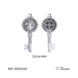 Dije zamak llave san benito 52x24mm x und