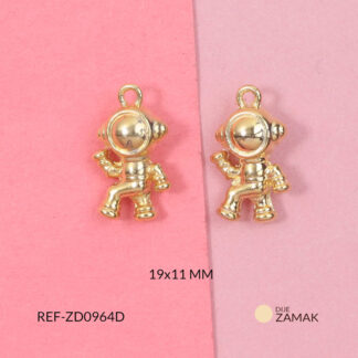 Dije zamak Astronauta 19x11mm x unidad