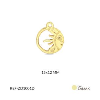 Dije zamak circulo sol 15x12mm x unid