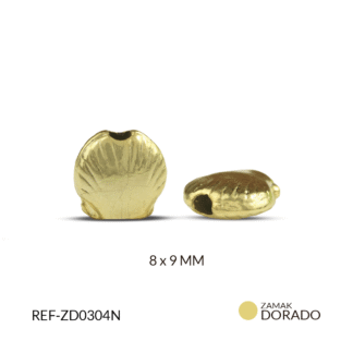 Separador zamak en forma de concha 8x9mm x6 unidades