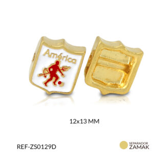 Separador zamak escudo américa de cali 12mm x und