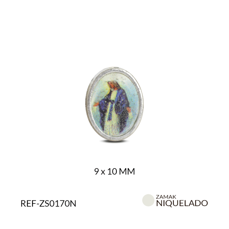 Separador zamak milagrosa resina 9 x 10 mm / Paquete x 12 und / Ref-ZS0170N