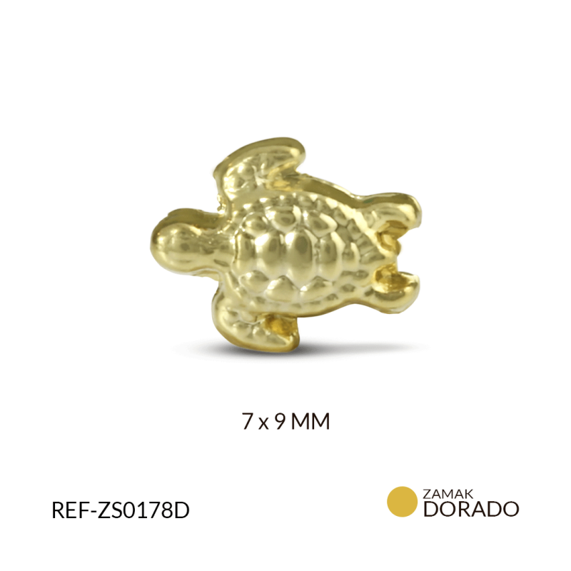 Separador Zamak tortuga mini 7 x 9 mm / paquete x 3 unidades / Ref-ZS0178D / Ref-ZS0178D