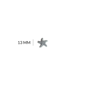 Separador zamak estrella de mar 13mm x12 unds