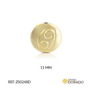Separador zamak signo zodiacal cáncer 11mm x3 und