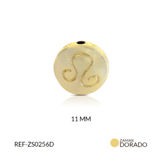 Separador zamak signo zodiacal leo 11mm x3 unds