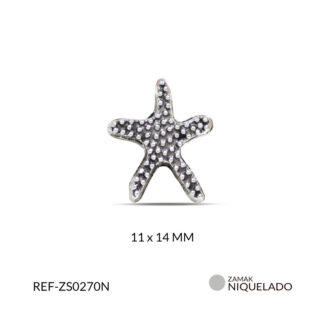 Separador zamak estrella de mar 11x14mm x12unds