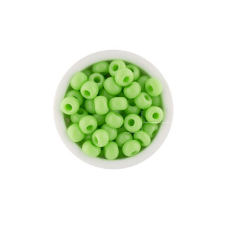 Mostacilla checa verde lima mate #8 paquete 25 gramos