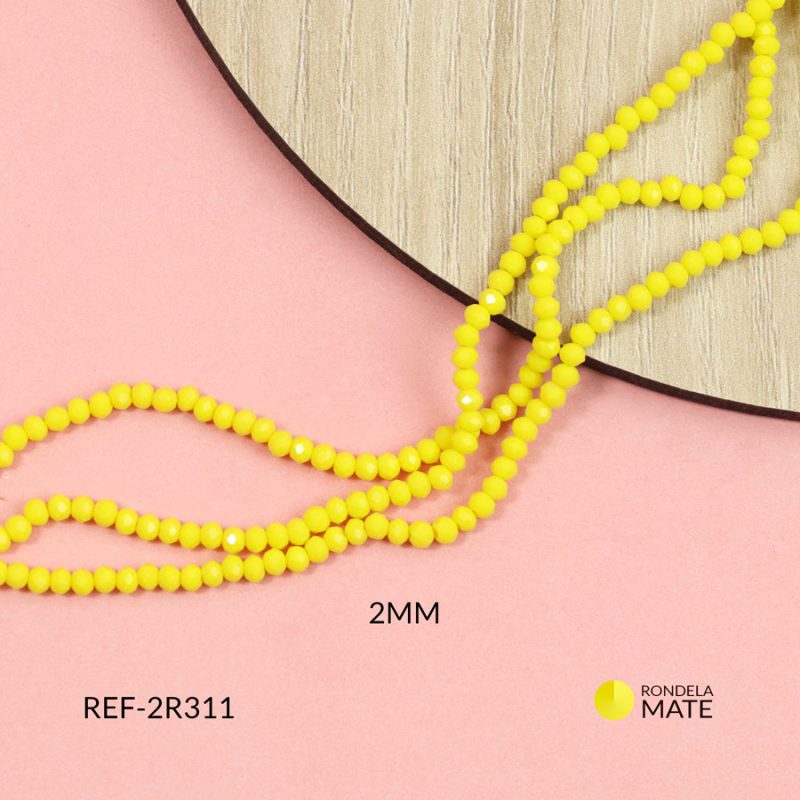 Rondela mate amarillo bandera 2mm