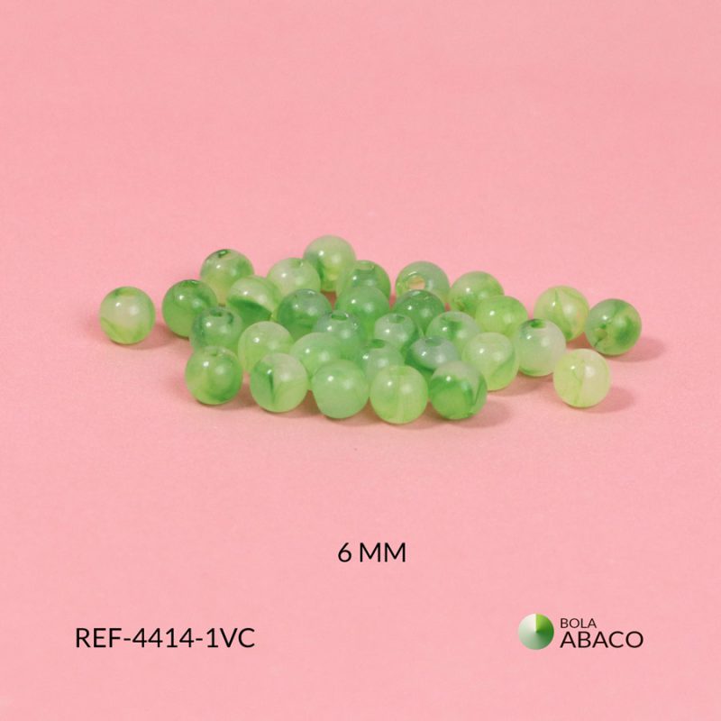 Abaco nube traslucido Verde 6mm
