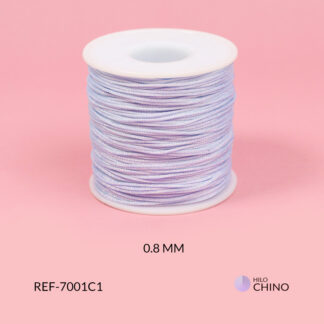 Hilo chino blanco boreal coreano metalizado 0.8mm
