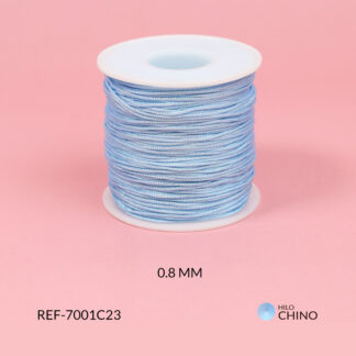 Hilo chino azul cielo coreano metalizado 0.8mm