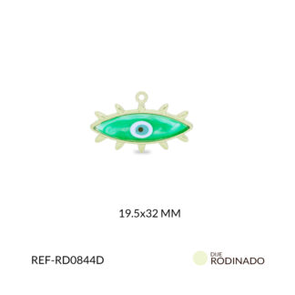 Dije rodinado ojo 19.5x32mm x und