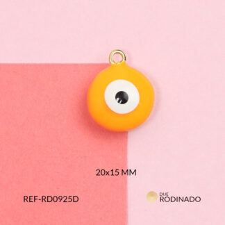 Dije rodinado ojo 20x15mm x und