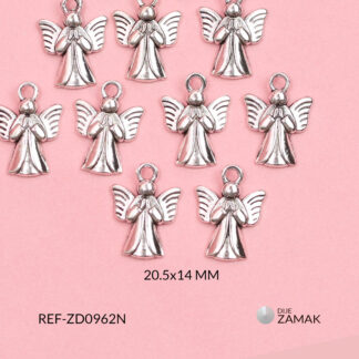 Dije zamak ángel 20.5x14mm x 12unds