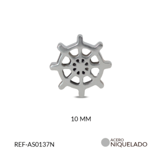 Separador acero timón 10mm x und