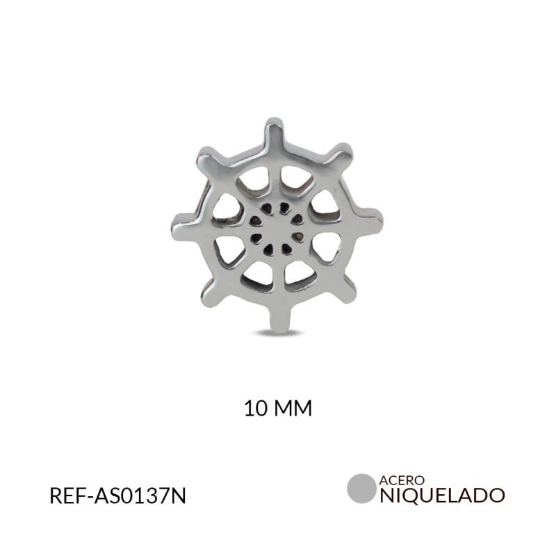Separador acero timón 10mm x und