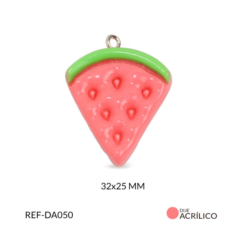 Dije acrílico sandia 32x25mm x und