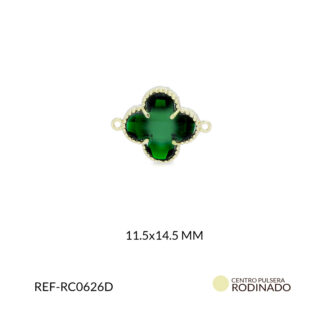 Centro Pulsera Rodinado trebol x und