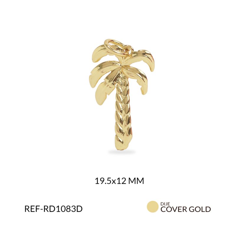 Dije covergold palma 19.5x12mm x und