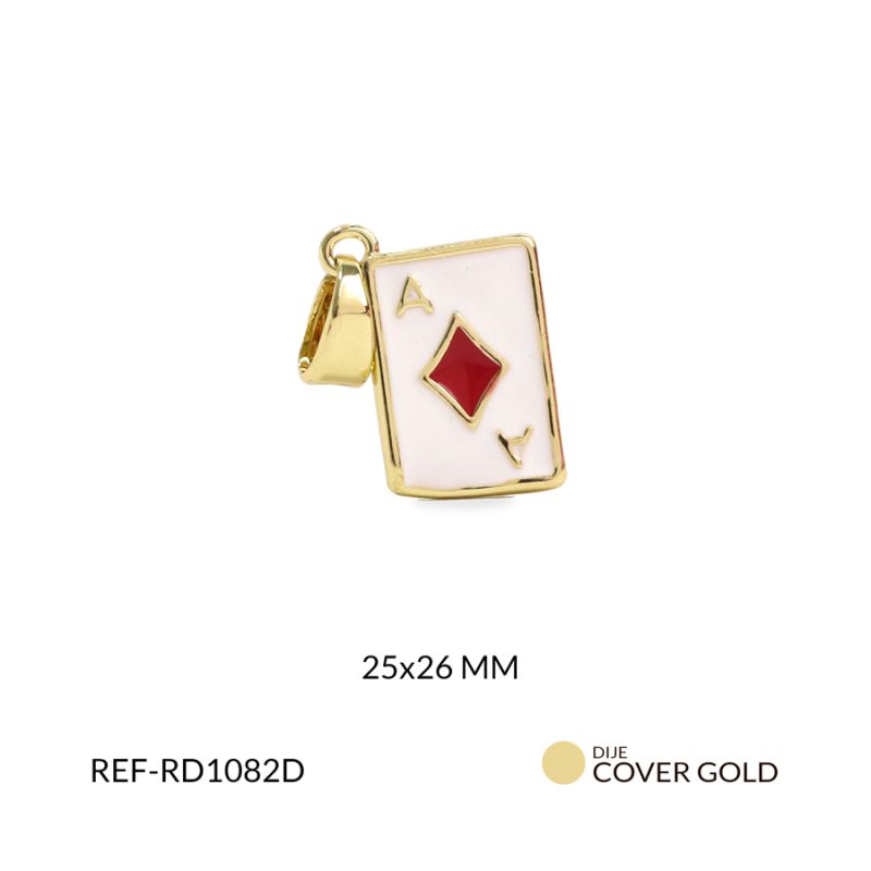 Dije covergold carta 25x26mm x und