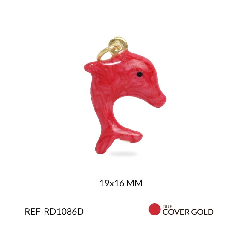 Dije covergold delfín 19x16mm x und
