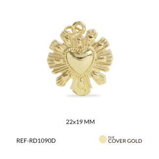 Dije covergold corazón 22x19mm x und