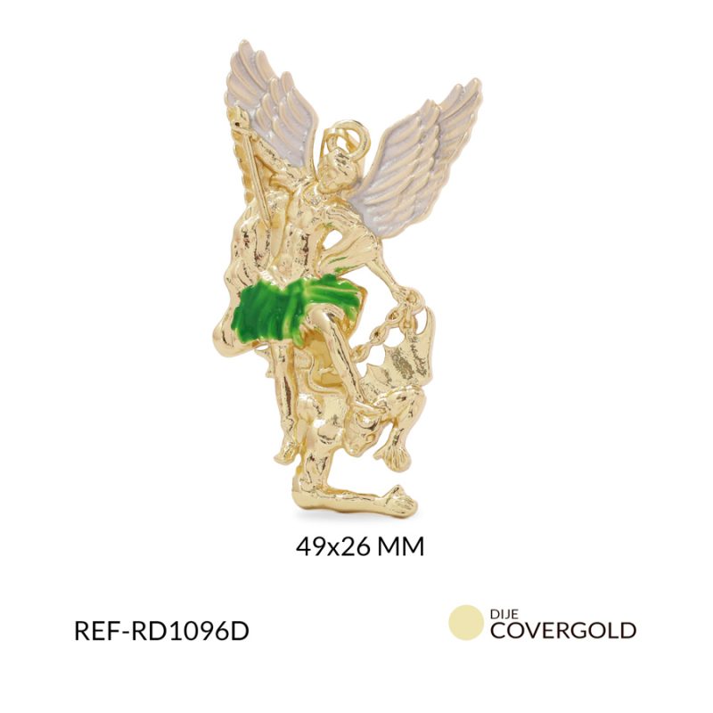 Dije covergold arcángel san miguel 49x26mm x und
