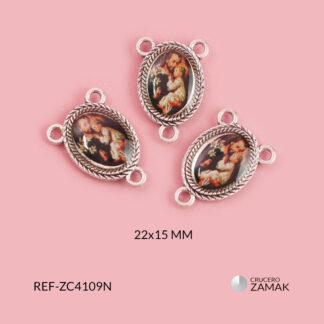 Crucero zamak san josé resina 22 x 15mm x 3und