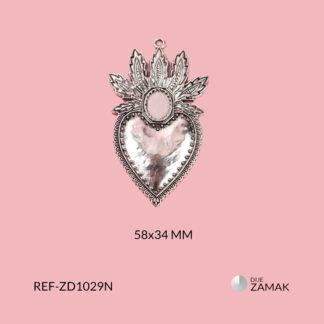 Dije zamak corazón 58x34mm x und