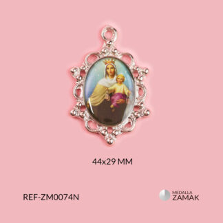 Medalla zamak virgen del carmen 44x29mm x und