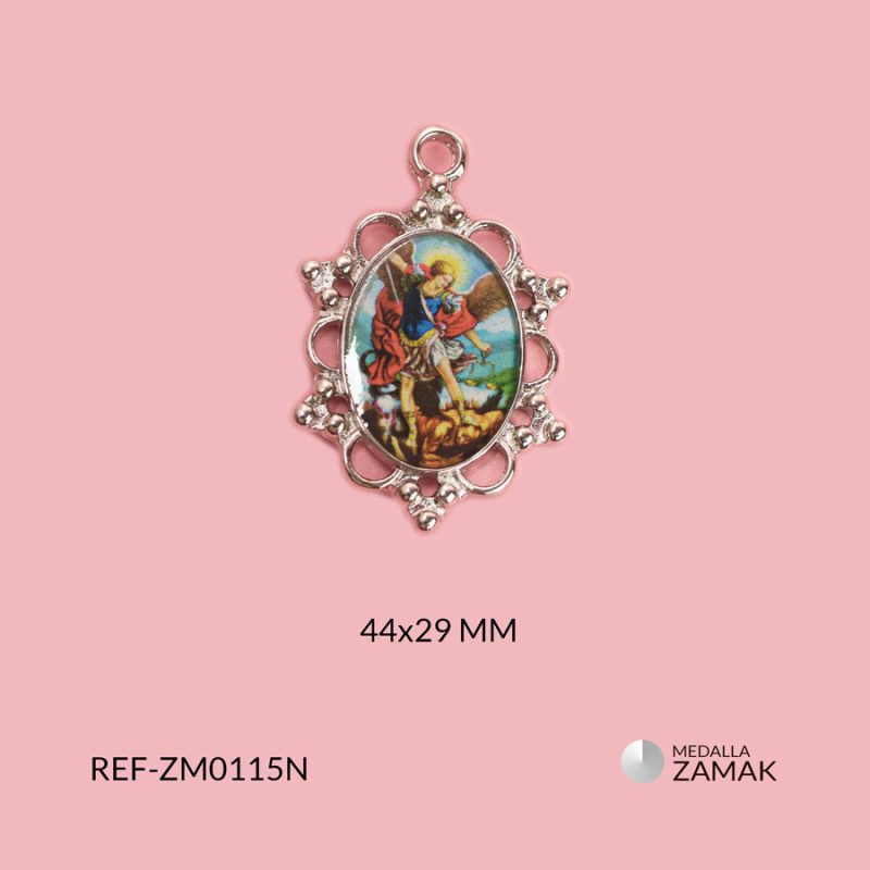 Medalla zamak san miguel 44x29mm x und