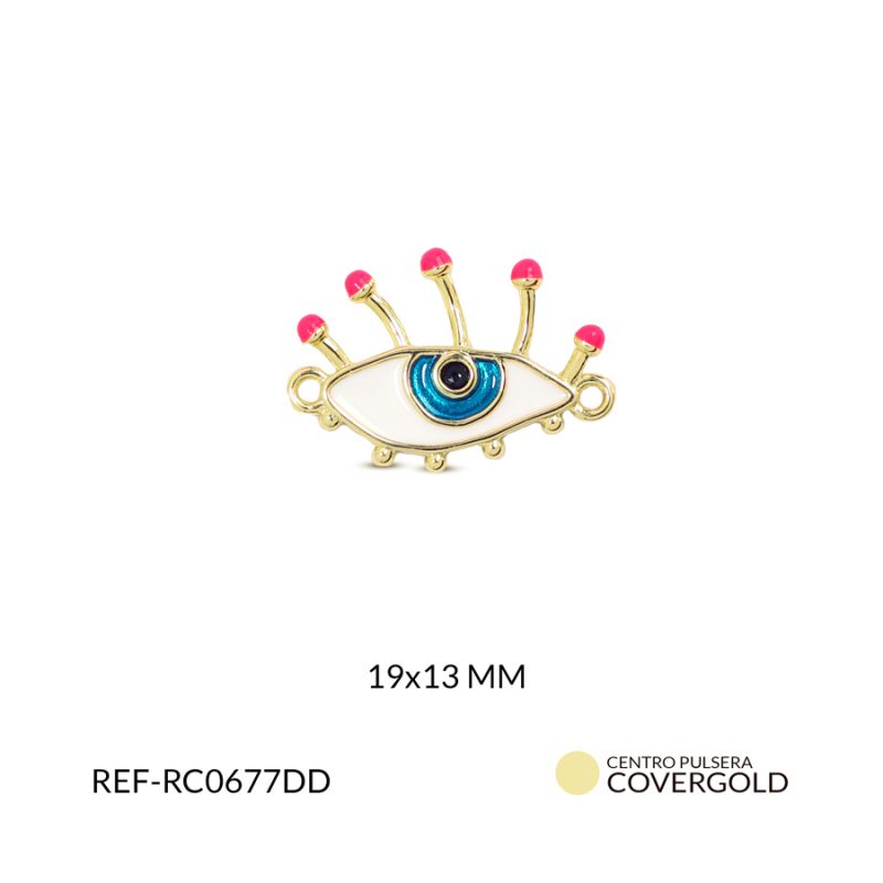 Centro pulsera covergold ojo 19x13mm x und