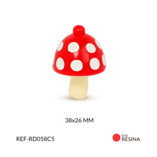 Dije resina hongo 38x26mm x und
