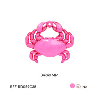 Dije resina cangrejo 34x40mm x und