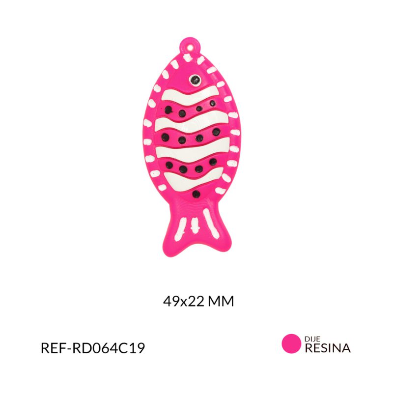 Dije acrílico pez payaso 49x22mm x und