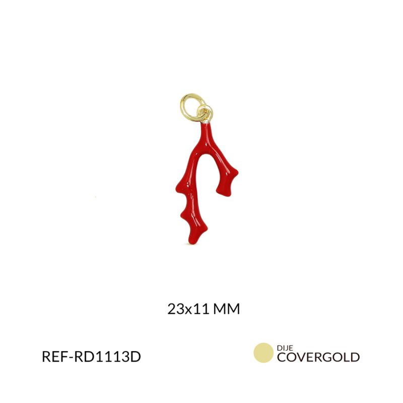 Dije covergold coral 23x11mm x und