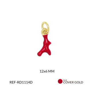 Dije covergold coral 12x6mm x und