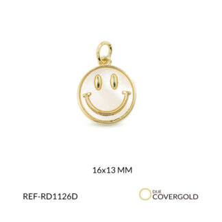 Dije covergold carita feliz 16x13mm x und