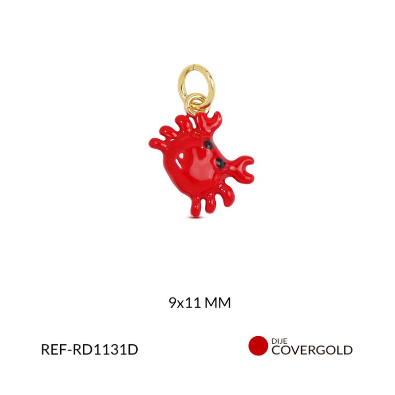 Dije covergold cangrejo 9x11mm x und
