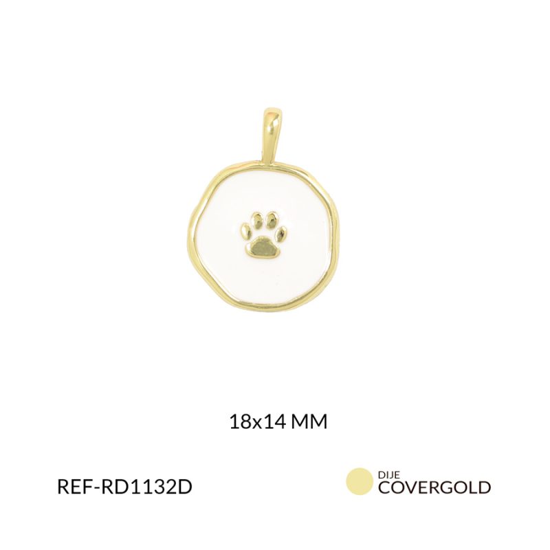 Dije covergold huella 18x14mm x und