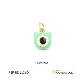 Dije covergold gato 11x9mm x und